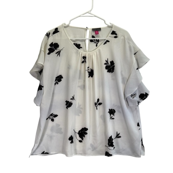 Vince Camuto Floral Print Blouse. Size XXL - Picture 1 of 9